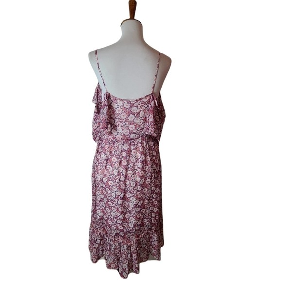 Rebecca Minkoff Floral Buffy Midi Pink Dress XS NWT - Picture 3 of 9